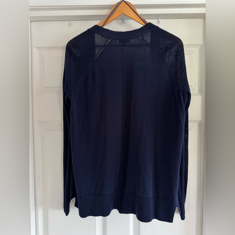 Talbots Navy Open-Front Lightweight Cardigan, Siz… - image 3